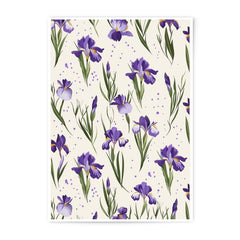 Purple Iris Photographic Print, Floral Art Print, Botanical Wall Decor, Flower Photography, Nature Art Print, Home Decor, Fine Art Print - Tawshia