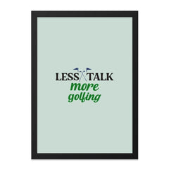 Golf Wall Art, Less Talk More Golfing Print, Funny Golf Decor, Sports Wall Art, Golf Gift Idea, Golf Lover, Golfing Saying, Golf Flags Decor - Tawshia