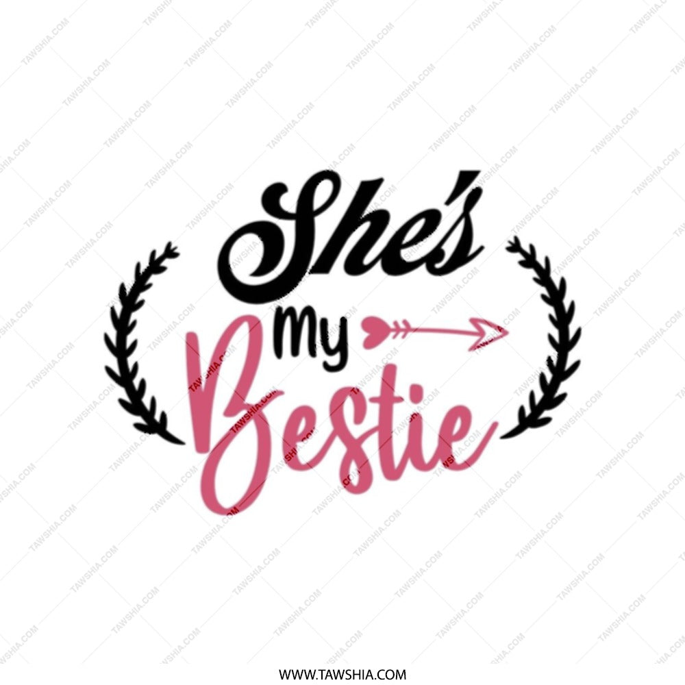 She's My Bestie Tote Bag, Best Friend Gift, Bridesmaid Bag, Bachelorette Party Favor, Gift For Her, Friend Birthday Gift, Cute Tote - Tawshia