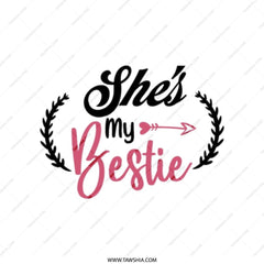 She's My Bestie Tote Bag, Best Friend Gift, Bridesmaid Bag, Bachelorette Party Favor, Gift For Her, Friend Birthday Gift, Cute Tote - Tawshia