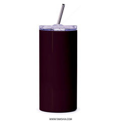 Stylish Dark Tumbler with Straw Insulated Drinkware Product