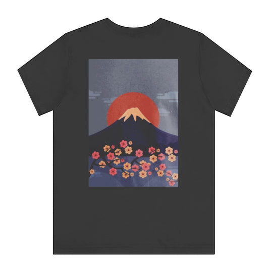 Stunning Mountain Sunrise Design on Black Shirt product