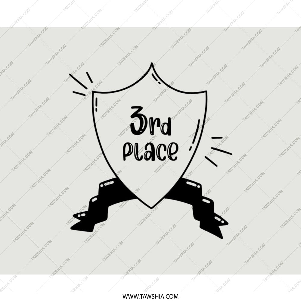 3rd Place Mouse Pad, Achievement Award Mousepad, Funny Third Place Gift, Competition Reward Present, Cute Office Decor, Desk Accessories - Tawshia