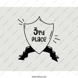 3rd Place Mouse Pad, Achievement Award Mousepad, Funny Third Place Gift, Competition Reward Present, Cute Office Decor, Desk Accessories - Tawshia