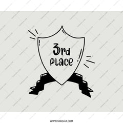 3rd Place Mouse Pad, Achievement Award Mousepad, Funny Third Place Gift, Competition Reward Present, Cute Office Decor, Desk Accessories - Tawshia