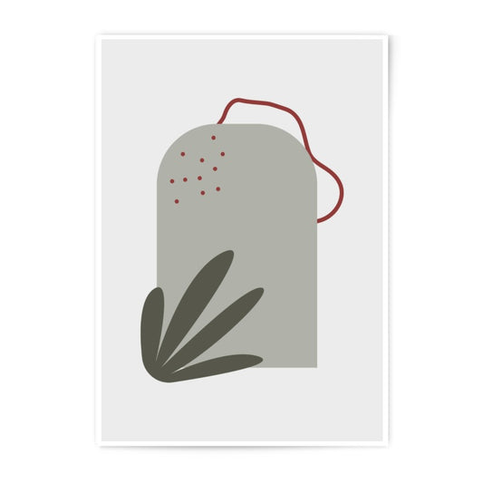 Abstract Tea Bag Photographic Print, Minimalist Kitchen Art, Modern Wall Decor, Unique Home Gift, Trendy Wall Art Print, Gallery Wall Art - Tawshia