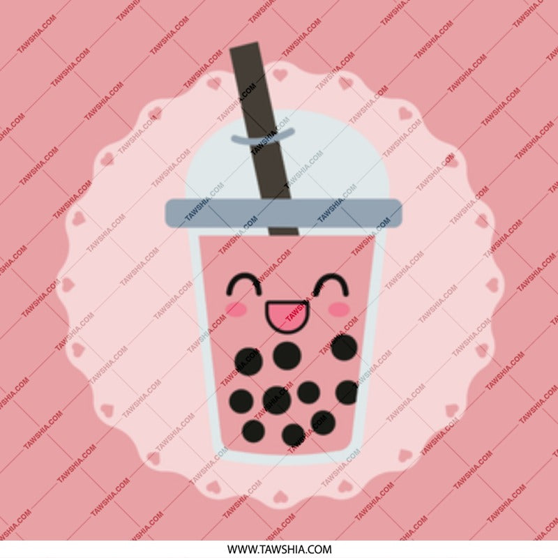 Kawaii Bubble Tea Mug, Cute Boba Drink Mug, Trendy Pink Aesthetic, Unique Gift Idea, Novelty Tea Cup, Beverage Mug - Tawshia