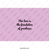 Her Love Tumbler, Foundation of Greatness Gift, Inspirational Cup, Personalized Travel Mug, Positive Quote Tumbler - Tawshia