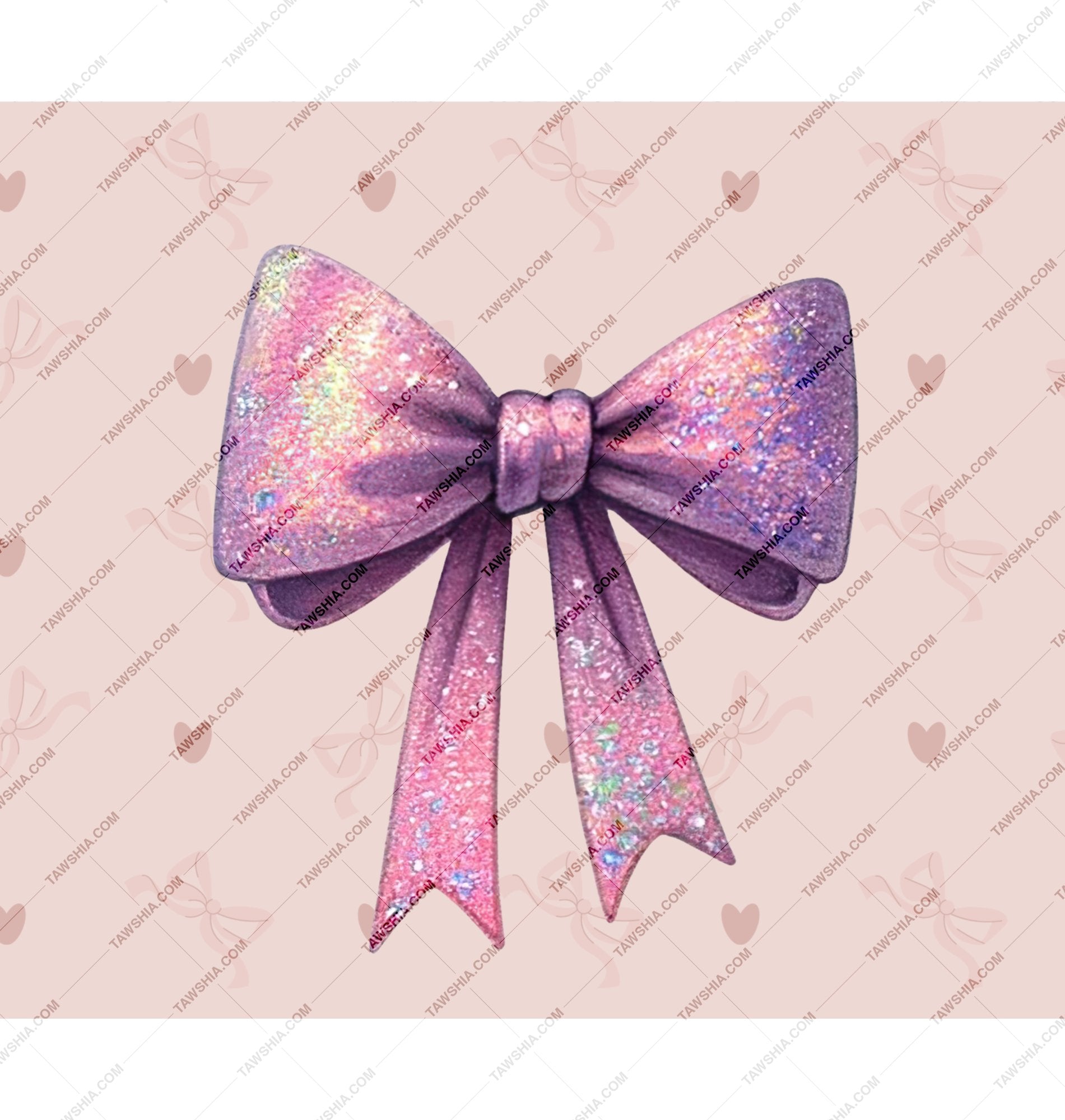 Sparkling Gradient Bow for Stylish Accessorizing Product