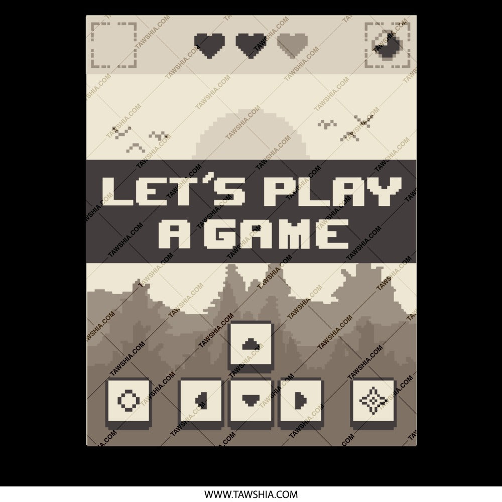 Let's Play a Game Retro Poster Wall Art product