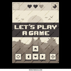 Let's Play a Game Retro Poster Wall Art product