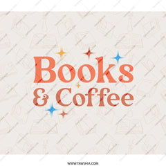 Books and Coffee BackPack, Reader Gift, Book Lover, Student, College, Laptop, Everyday Carry, Travel, Unique, Trendy - Tawshia