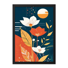 Floral Wall Art Print, Abstract Flower Painting, Modern Botanical Art, Contemporary Home Decor, Unique Gift Idea - Tawshia