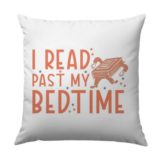 I Read Past My Bedtime Pillow, Book Lover Gift, Reading Pillow, Funny Pillow, Bookworm Pillow, Book Decor, Cozy Pillow, Reading Addict - Tawshia
