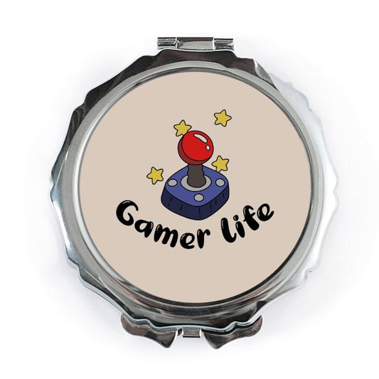 Gamer Life Pocket Mirror, Video Game Lover Gift, Novelty Pocket Mirror, Cute Makeup Mirror, Gamer Girl Gift, Gift for her - Tawshia