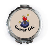 Gamer Life Pocket Mirror, Video Game Lover Gift, Novelty Pocket Mirror, Cute Makeup Mirror, Gamer Girl Gift, Gift for her - Tawshia