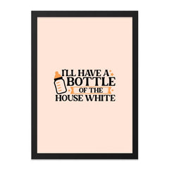 Funny Baby Framed Wall Art, Wine Lover Decor, New Parent Gift, House White Quote Print, Baby Shower Gift, Unique Wall Decor - Tawshia