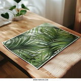 Tropical Palm Leaves Photographic Print, Green Botanical Art, Jungle Decor, Tropical Home Decor, Nature Inspired Wall Art - Tawshia
