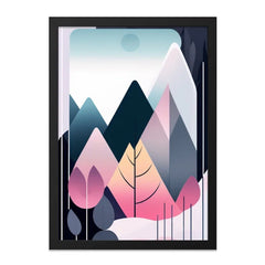 Abstract Mountain Wall Art, Geometric Landscape Print, Modern Home Decor, Minimalist Art Print, Contemporary Wall Decor, Scandi Inspired Art - Tawshia