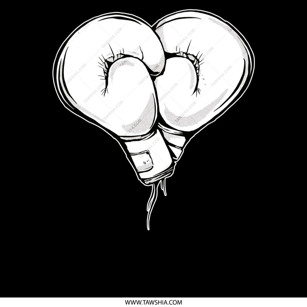 Heart Shaped Boxing Gloves Graphic Print product type