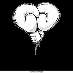 Heart Shaped Boxing Gloves Graphic Print product type