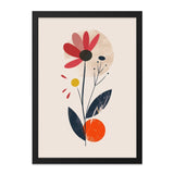 Minimalist Floral Wall Art, Abstract Flower Print, Modern Botanical Art, Simple Flower Poster, Home Decor Wall Art - Tawshia