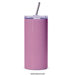 Stylish Pink Insulated Tumbler with Straw Drinkware product type