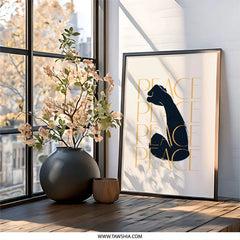 Peace Wall Art, Empowering Fist Print, Minimalist Decor, Protest Art, Inspirational Poster, Social Justice Artwork, Modern Home Decor - Tawshia