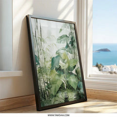 Tropical Leaves Wall Art, Botanical Print, Greenery Decor, Nature Wall Decor, Jungle Art Print, Exotic Plants Artwork, Home Decor - Tawshia