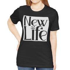 New Life Graphic Tee with Bold Typography Design product