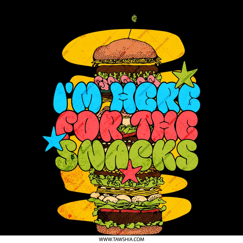 I'm Here For The Snacks Stack Graphic Product