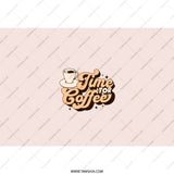 Time For Coffee Tumbler, Retro Coffee Cup Tumbler, Coffee Lover Gift, Gift For Her, Cute Coffee Tumbler, Retro Style Tumbler - Tawshia