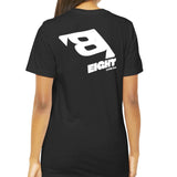 Stylish Graphic Eight Print Black T-shirt product