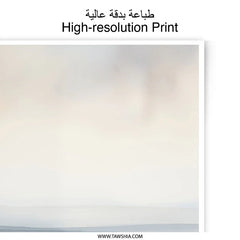 Abstract Landscape Photographic Print, Coastal Art, Minimalist Wall Art, Modern Home Decor, Neutral Tones, Calming Art - Tawshia