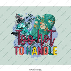 Too Hot To Handle MousePad, Floral Kitchen Mouse Pad, Funny Oven Mitt, Cute Desk Accessory, Gift for Baker, Unique Office Decor - Tawshia