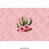 Cactus Flower Tumbler, Pink Floral Tumbler, Plant Lover Gift, Botanical Travel Mug, Desert Tumbler, Trendy Tumbler, Cactus Tumbler - Tawshia
