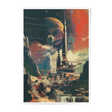 Sci Fi City Photographic Print, Future Cityscape Art, Alien Planet Print, Fantasy Art, Space Station Decor, Unique Wall Art, Home Decor - Tawshia