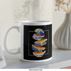 Artistic Earth Layers Design Coffee Mug product