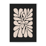 Abstract Floral Photographic Print, Beige Leaves Art, Modern Botanical Print, Minimalist Home Decor, Wall Art Print - Tawshia