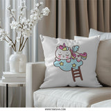 Cute Unicorn Pillow, Sleeping Unicorn, Magical Unicorn, Cloud Pillow, Kids Room Decor, Nursery Decor, Fantasy Pillow, Kawaii Pillow - Tawshia