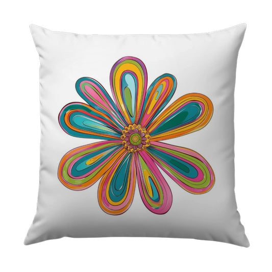 Colorful Flower Pillow, Floral Throw Pillow, Daisy Pillow, Modern Decor, Couch Pillow, Decorative Pillow, Home Decor, Room Decoration - Tawshia