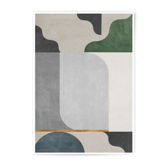 Abstract Art Photographic Print, Modern Geometric Shapes, Contemporary Wall Decor, Minimalist Design, Neutral Colors, Home Art Print - Tawshia