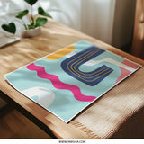 Abstract Art Photographic Print, Modern Wall Art, Colorful Shapes, Home Decor, Scandinavian Style, Geometric Print, Graphic Design, Wall - Tawshia