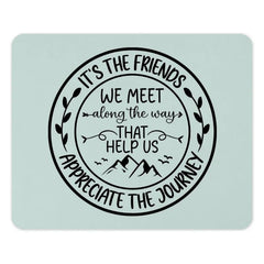 Friends Journey Mouse Pad, Friendship Quote Gift, Appreciate Friends, Mountain Scene, Desk Decor, Motivational Mousepad - Tawshia