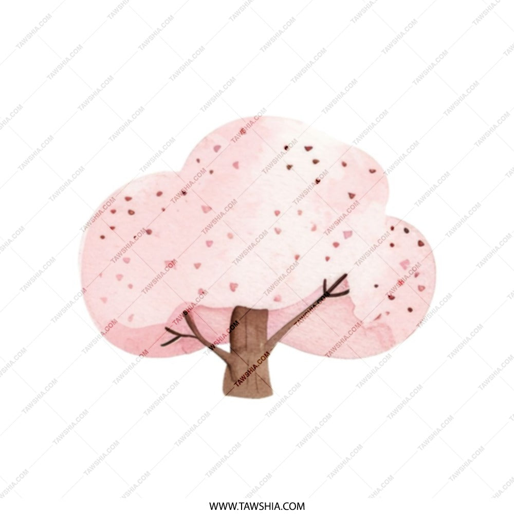 Cherry Blossom Tote Bag, Watercolor Tree Bag, Floral Design Bag, Spring Tote Bag, Eco Friendly Gift, Cute Everyday Bag - Tawshia