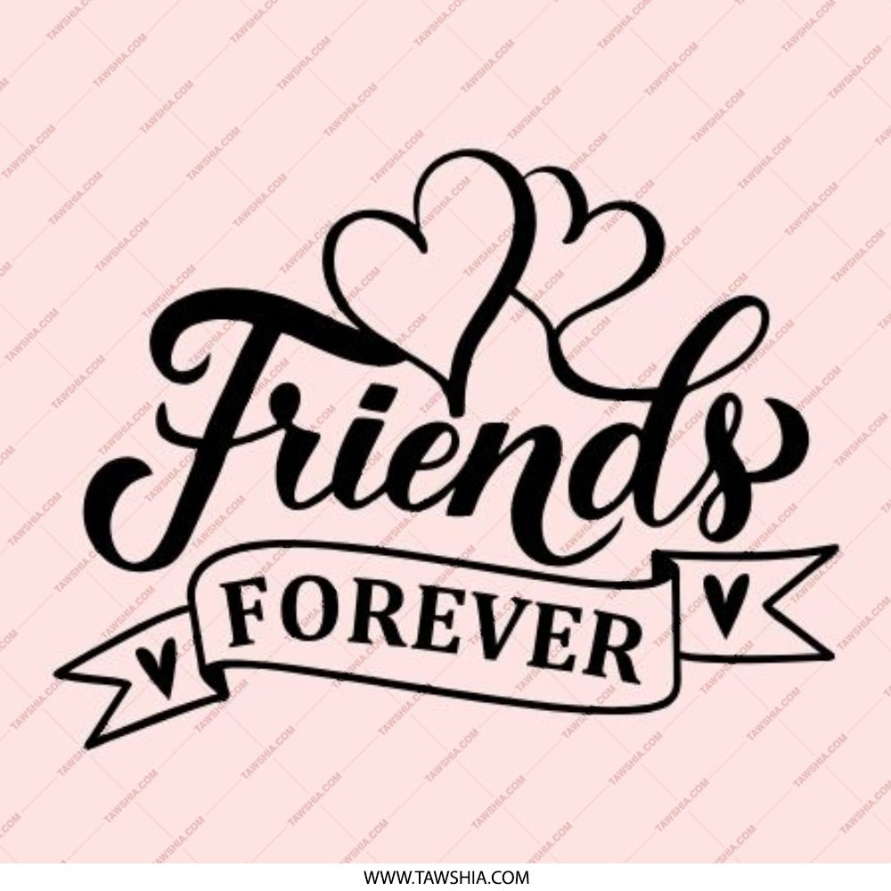 Friends Forever Pinback Button, Best Friend Gift, Friendship Button, Cute Friend Present, Heart Design Pinback Button - Tawshia