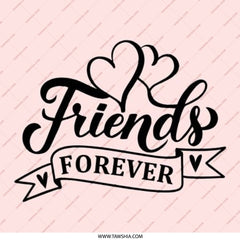 Friends Forever Pinback Button, Best Friend Gift, Friendship Button, Cute Friend Present, Heart Design Pinback Button - Tawshia