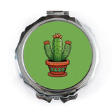 Cactus Pocket Mirror, Succulent Handbag Mirror, Cute Plant Lover Gift, Travel Mirror, Makeup Mirror, Portable Mirror, Gift for Her - Tawshia