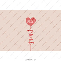 Best Friend Tumbler, Friendship Gift, Sister Gift, Bestie Gift, Heart Tumbler, Gift for Her, Personalized Tumbler, Cute Tumbler - Tawshia