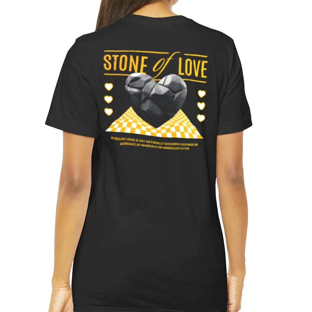 Stone of Love Graphic Tee Unique T-Shirt Product Type